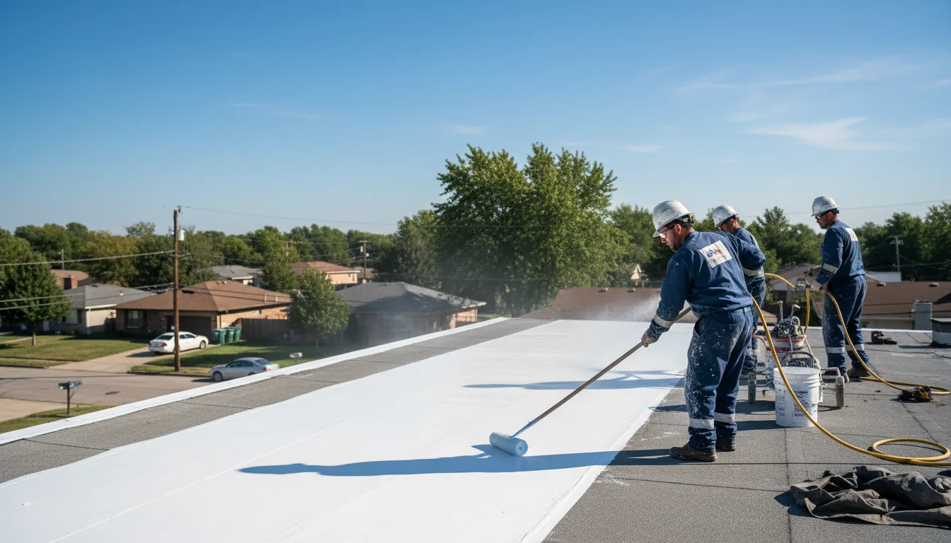 Commercial roof coating in Helendale, CA near me